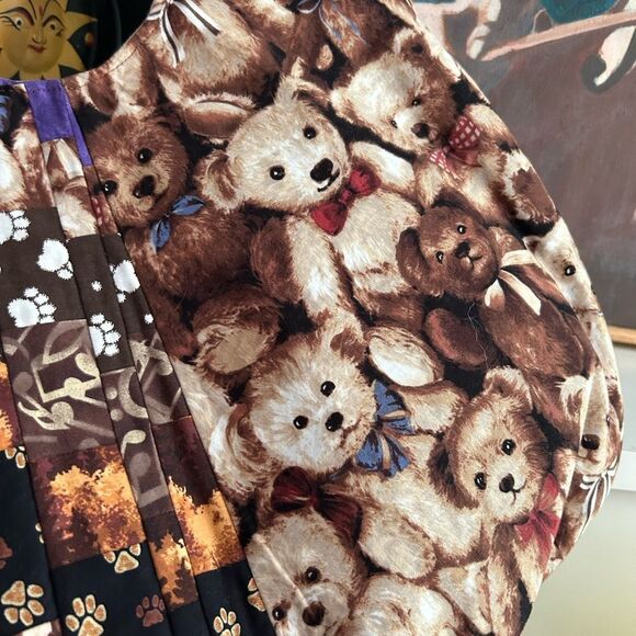 Patchwork Teddy Bear Tote Bag - Picture 7 of 16